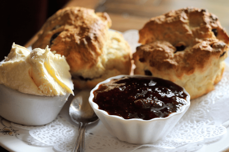 afternoon tea scones and jam